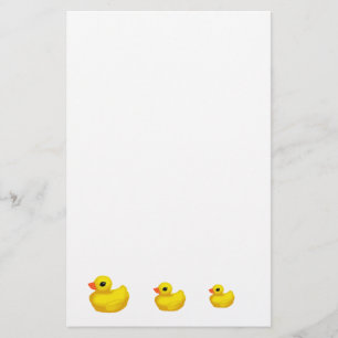 Papelaria Papel de carta Ducky de borracha