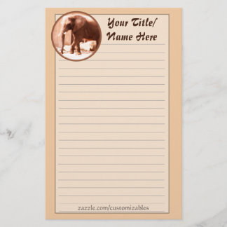Papelaria Papel de carta elefante