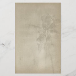 Papelaria Papel de carta em árvore de palma tropical