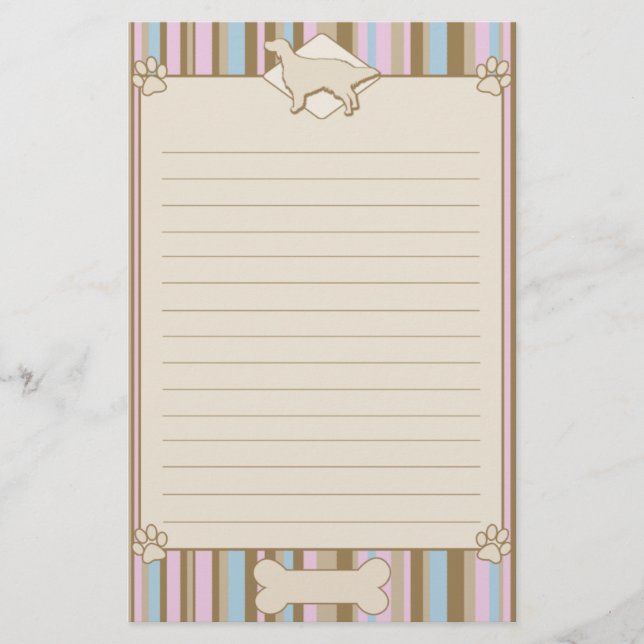 Papelaria Papel de Carta em inglês (Frente)