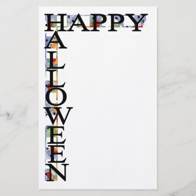 Papelaria Papel de carta Feliz de Halloween (Frente)