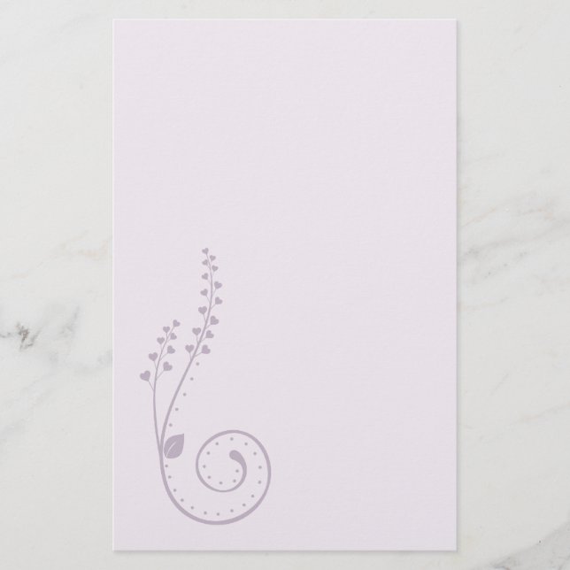 Papelaria Papel de Carta Floral (Frente)