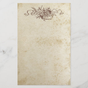 Papelaria Papel de Carta Floral Ancorado