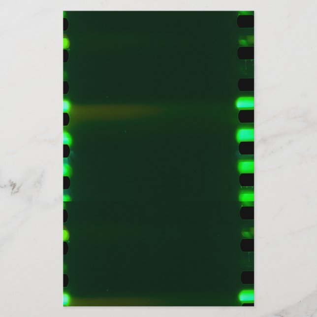 Papelaria Papel de carta Gótico Verde Harlequin (Frente)