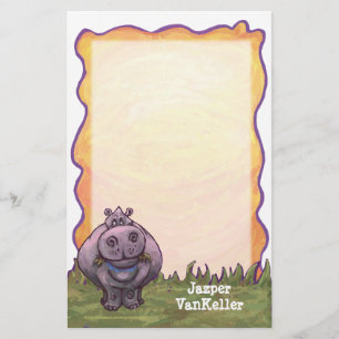Papelaria Papel de Carta Hippopotamus