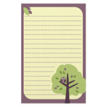 Papel de carta Kitschy da coruja