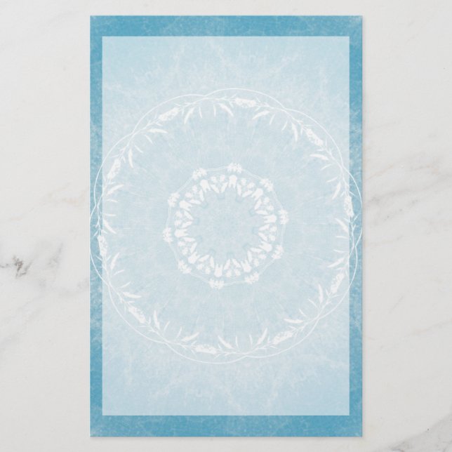 Papelaria Papel de carta Lacy Flowers Mandala (Frente)