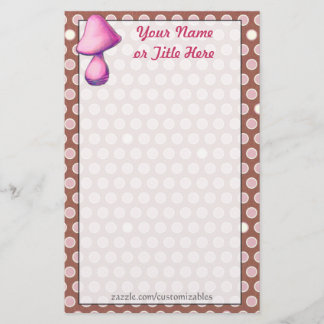 Papelaria Papel de Carta Magenta para Cogumelos
