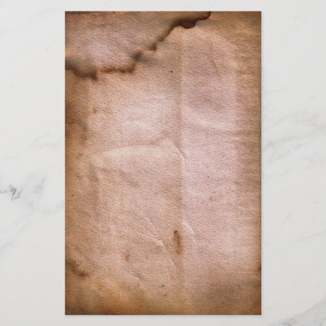 Papelaria Papel de carta manchado de água escura (Frente)