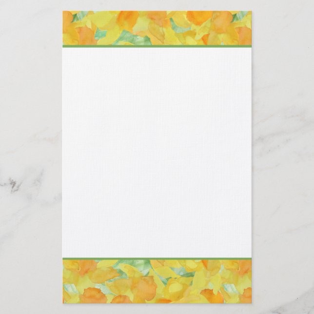 Papelaria Papel de Carta ouro Amarelo (Frente)