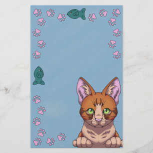 Papelaria Papel de Carta para Gatos