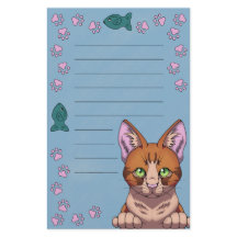 Papel de Carta para Gatos (forrados)