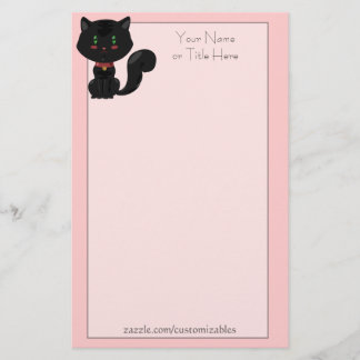 Papelaria Papel de Carta para Gatos Negros