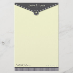 Papelaria Papel de carta para o envelope elegante