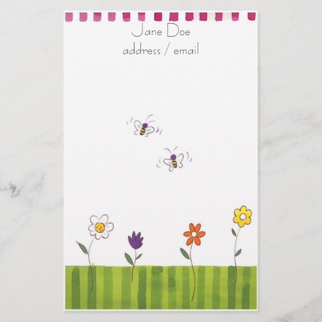 Papelaria Papel de carta Personalizado (Frente)