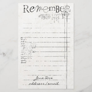 Papelaria Papel de carta Personalizado