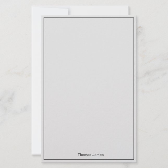 Papelaria Papel de Carta Personalizado (Frente)