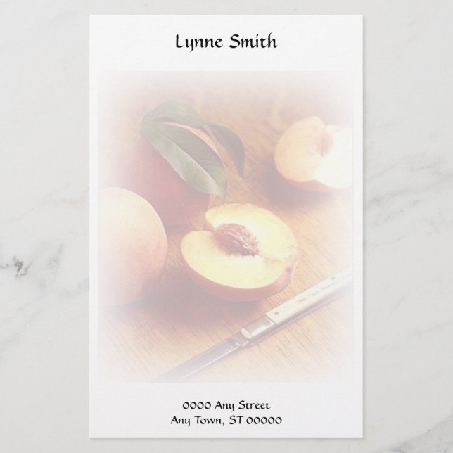 Papelaria Papel de carta personalizado da foto (Frente)