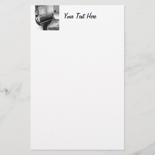 Papelaria Papel de Carta Personalizado de Arte em Cozinha de (Frente)