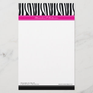 Papelaria Papel de Carta Personalizado de Designer Rosa-Quen