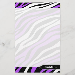 Papelaria Papel de Carta Personalizado de Mistura Roxo para