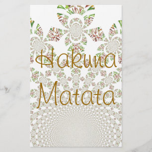 Papelaria Papel de carta Personalizado do Designer de Matata