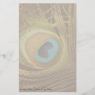 Papelaria Papel de Carta Personalizado do Peacock