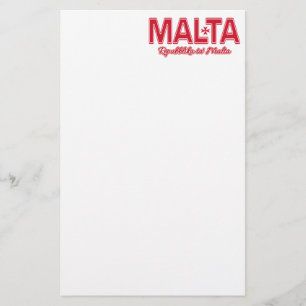 Papelaria Papel de carta personalizado MALTA