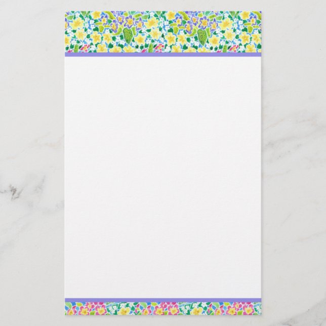 Papelaria Papel de Carta Personalizado, Papel de Nota, Primá (Frente)