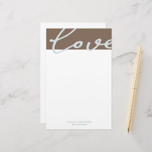 Papelaria Papel de Carta Personalizado   Pastel Arejado