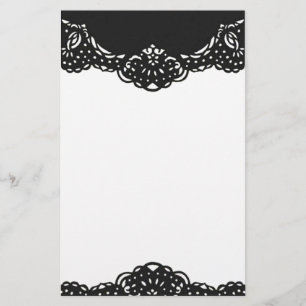 Papelaria papel de carta personalizável do ornamentado