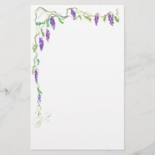 Papelaria Papel de carta PMACarlson Wisteria