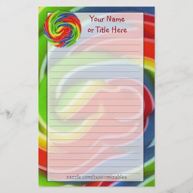 Papelaria Papel de carta Pop (Frente)