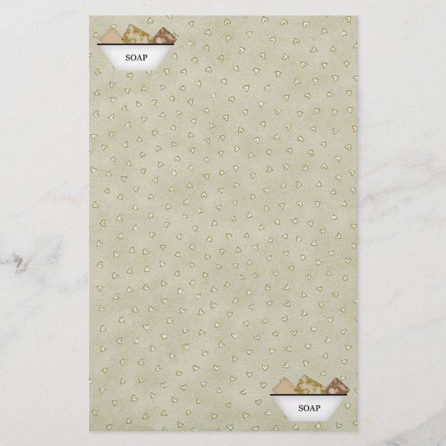 Papelaria Papel de carta primitivo (Frente)