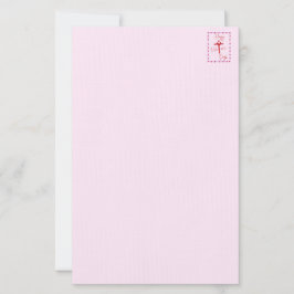 Papelaria Papel de Carta Rosa feliz dia de os namorados
