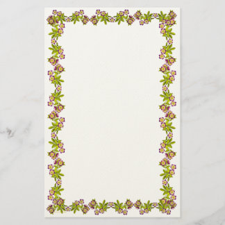 Papelaria Papel de Carta Rosa Helleborus Roxo Lenten