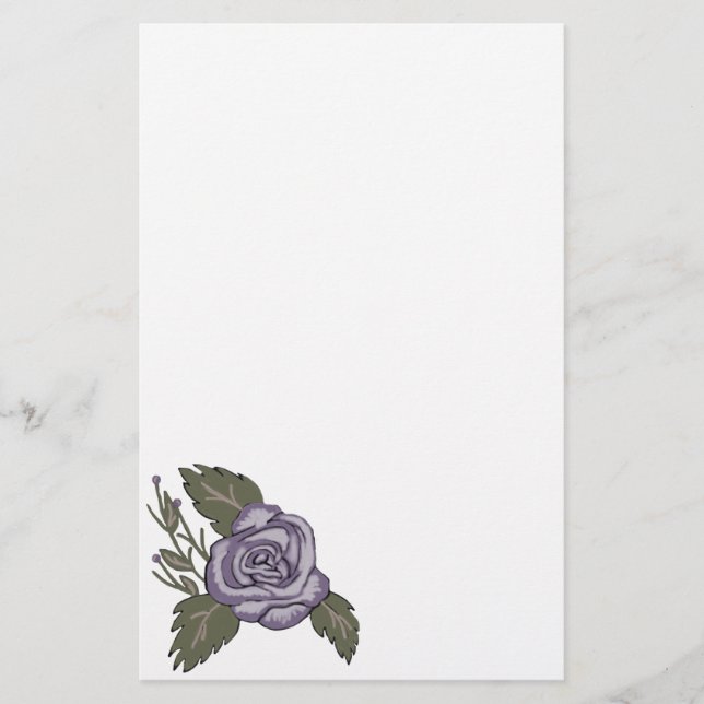 Papelaria Papel de carta Rosa roxo escuro (Frente)