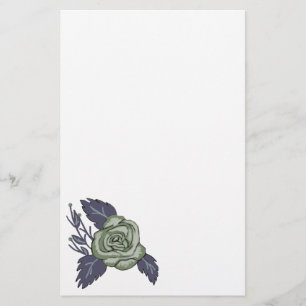 Papelaria Papel de carta Rosa Verde Escuro