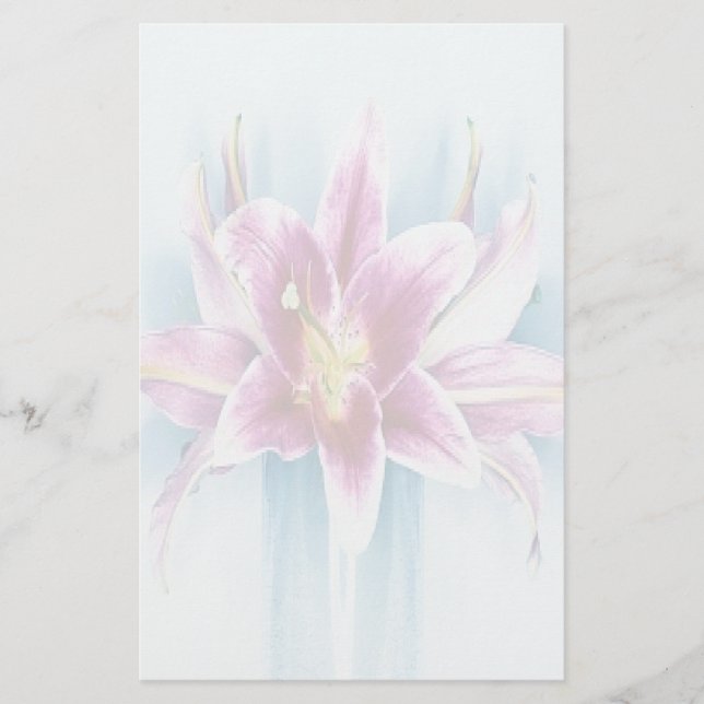 Papelaria Papel de Carta Roxo Tiger Lilly (Frente)