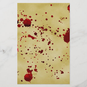 Papelaria Papel de carta sangrento velho