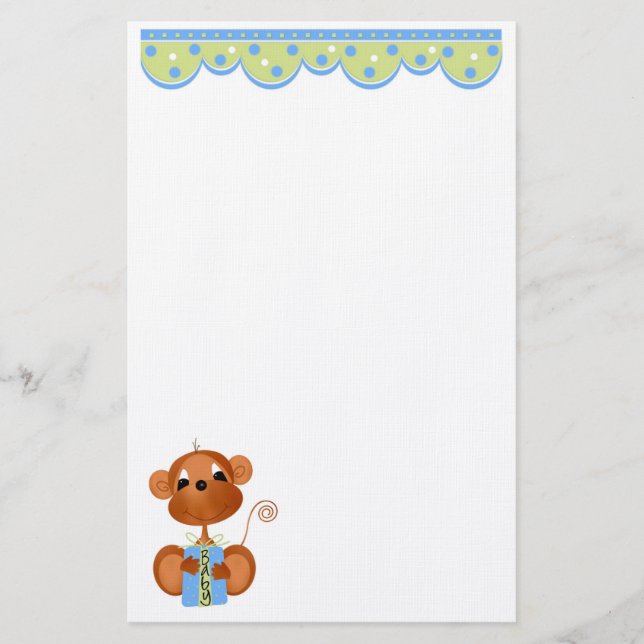 Papelaria Papel de carta Selgle Baby Boy Muitos usam (Frente)