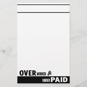 Papelaria Papel de carta sobrecarregado, personalizar