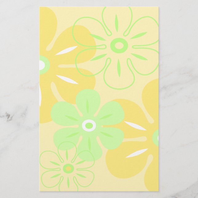 Papelaria Papel de carta Tropical Chuva Flor (Frente)