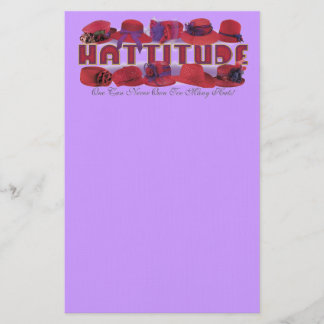 Papelaria papel de carta vermelho do chapéu