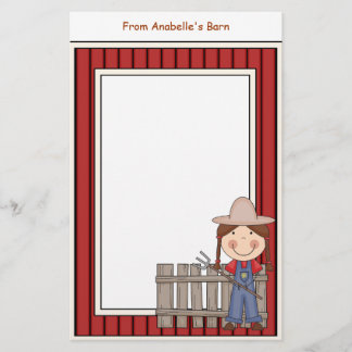 Papelaria Papel de carta vermelho dos miúdos do quadro do