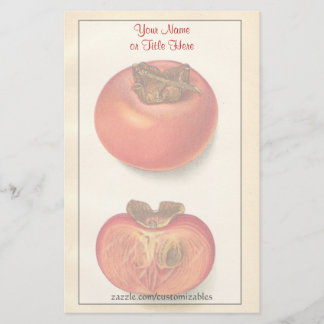 Papelaria Papel de Carta Vintage Persimmons
