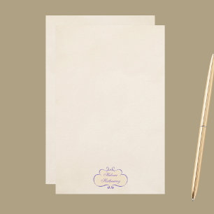 Papelaria Papel de Escritório Escudo de Nome Romântico Vinta