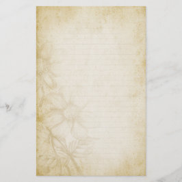 Papelaria Papel de Nota Floral Vinculado