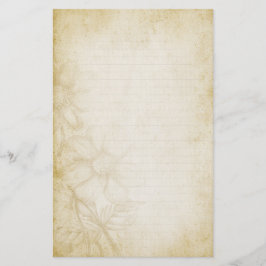 Papelaria Papel de Nota Floral Vinculado