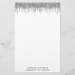 Papelaria Papel de papelão para relíquio de prata elegante